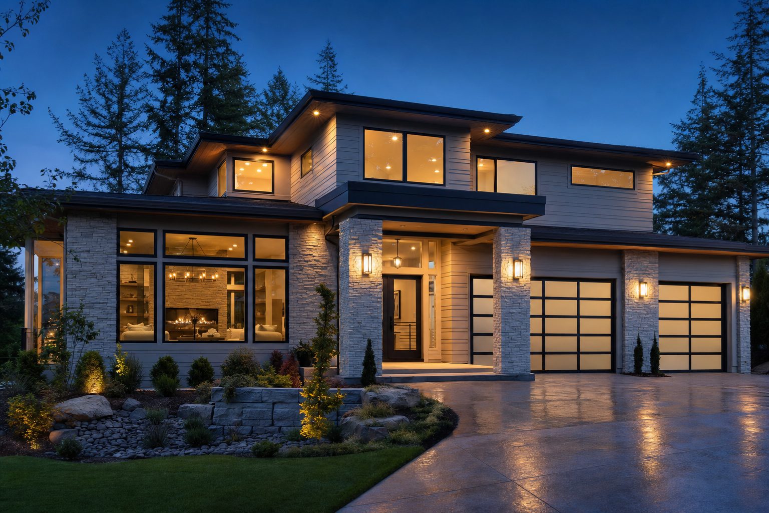 Modern new construction home